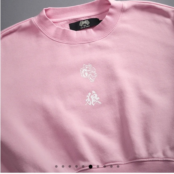 (ISO) WOLF HEAD KANJI AVA CREWNECK IN CHERRY BLOSSOM SIZE XS - Picture 3 of 7